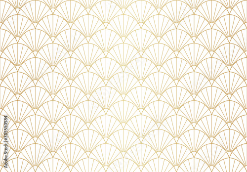 Vector abstract arabesque seamless pattern. Geometric classic background. Vintage art deco texture.