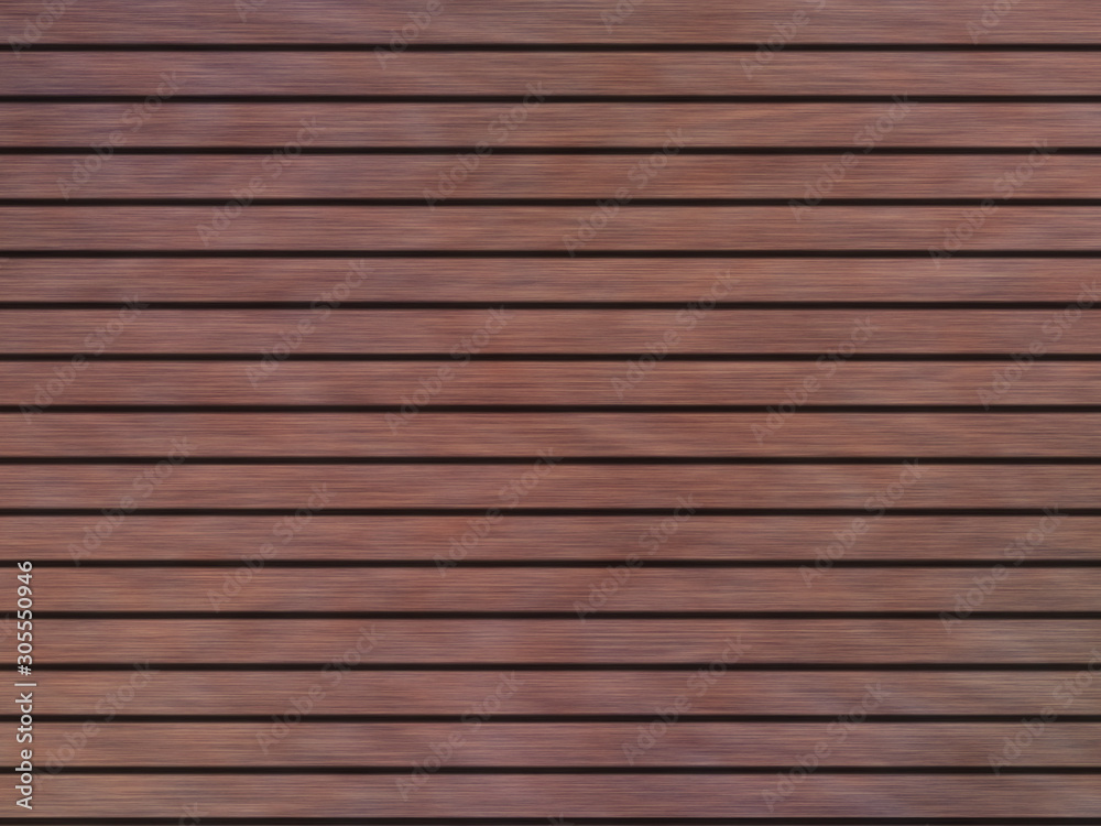 Fototapeta premium Wzór tekstury tła drewna. Ciemne deski z drewna twardego powierzchni drewnianej deski podłogowej ogrodzenia ściennego. Streszczenie ilustracji dekoracyjnych drewna.