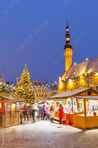 Christmas market in Tallinn, Estonia