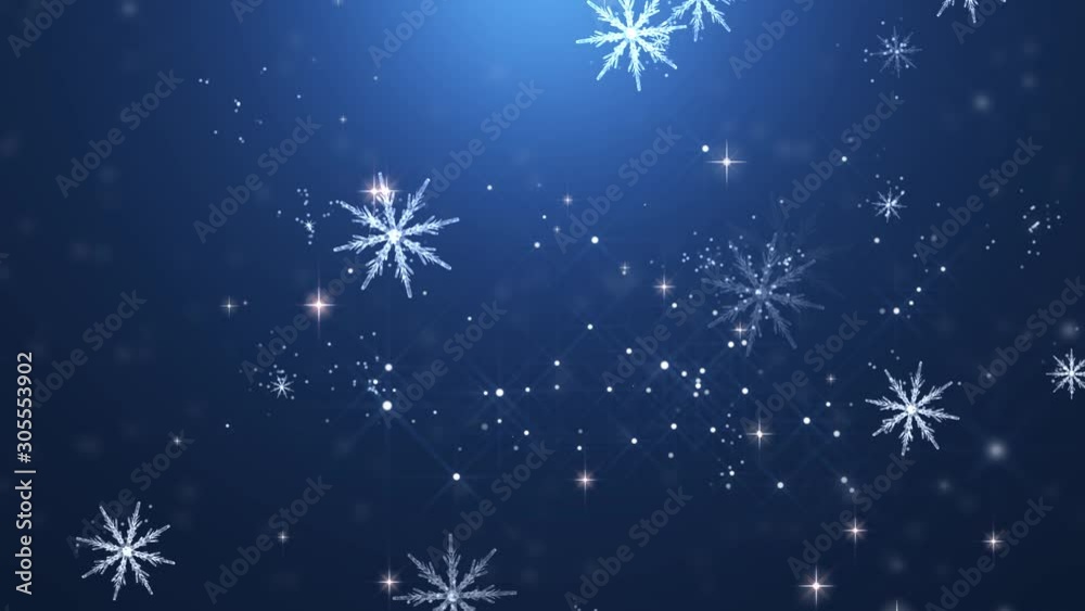 Background blue movement. Universe gold dust with snowflakes on blue background. Motion abstract of particles. VJ Seamless loop. 4k Background blue movement. Universe gold dust with snowflakes on blue background. Motion abstract of particles. VJ Seamless loop. 4k