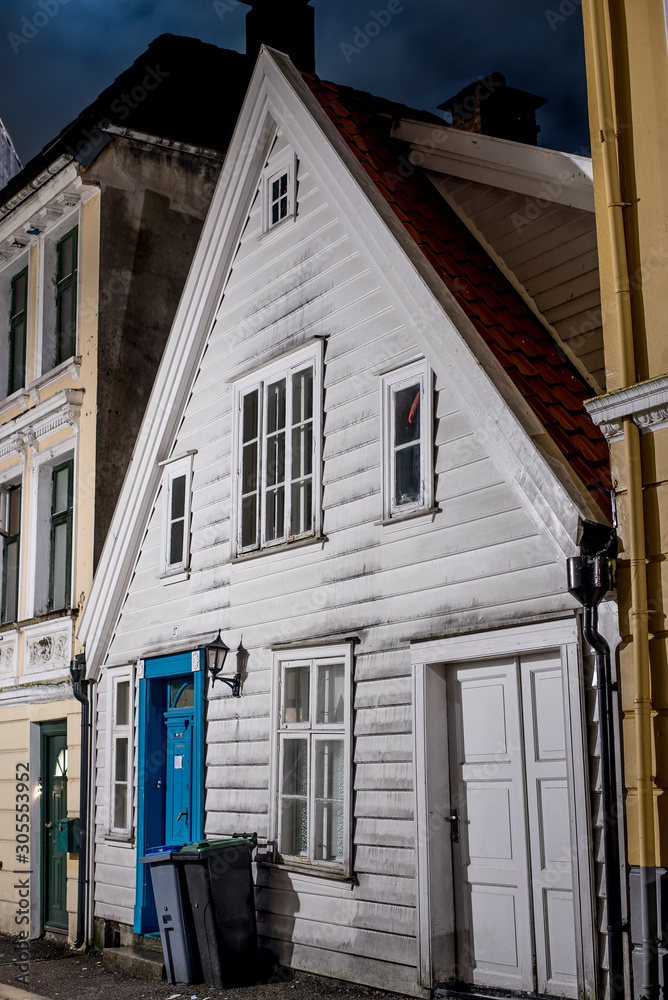 Wooden skandinavian house