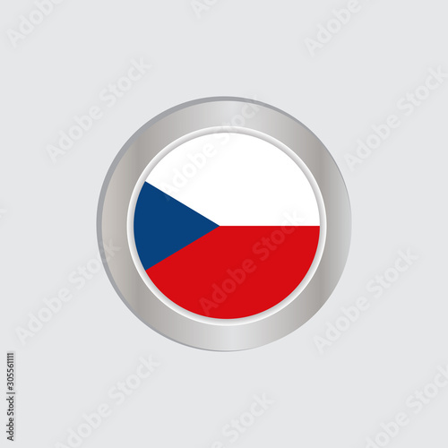 Free Download Czech Republic flag in official color, embed map, as the original - GFXLoad