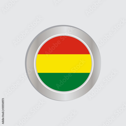 The Bolivian flag is horizontally isolated in official colors  map pins  like the original