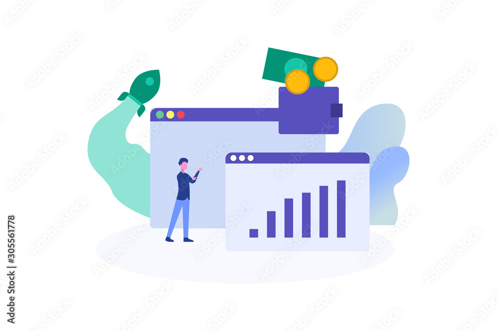 Unicorn Startup illustration concept for web landing page template, banner, flyer and presentation Unicorn Startup illustration concept for web landing page template, banner, flyer and presentation