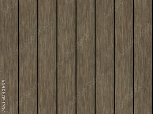 Wood texture background pattern. Dark hardwood planks surface of wooden board floor wall fence. Abstract timber decorative illustration.