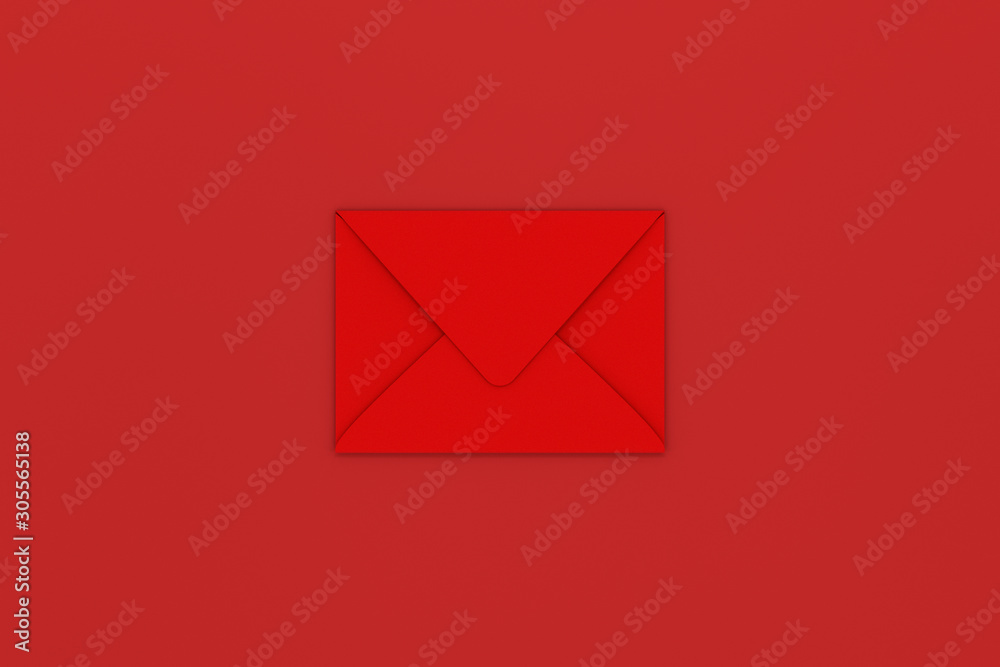 Red package with red background, festive theme, 3d rendering Red package with red background, festive theme, 3d rendering