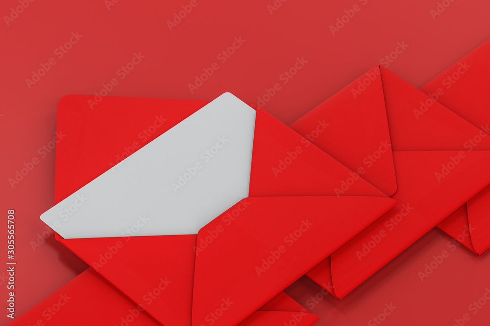 Red package with red background, festive theme, 3d rendering Red package with red background, festive theme, 3d rendering