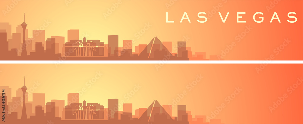 Las Vegas Beautiful Skyline Scenery Banner