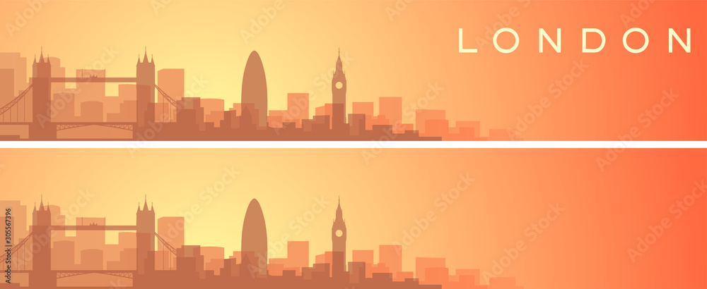 London Beautiful Skyline Scenery Banner