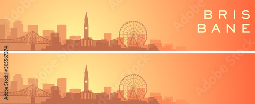 Brisbane Beautiful Skyline Scenery Banner
