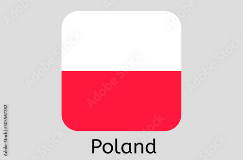 Free Download Polish flag icon, Poland country flag vector illustration - GFXLoad