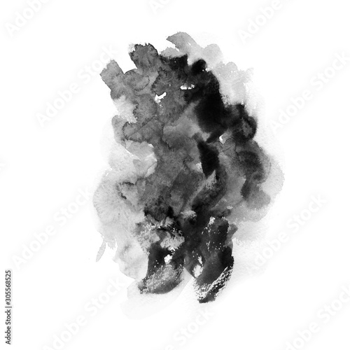 Ink stains. Ink with water. Watercolor stains.