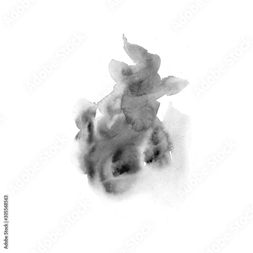 Ink stains. Ink with water. Watercolor stains.