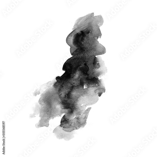 Ink stains. Ink with water. Watercolor stains.