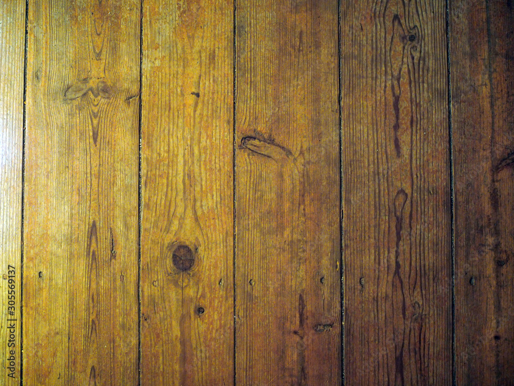 Naklejka premium old wood texture background warm yellow