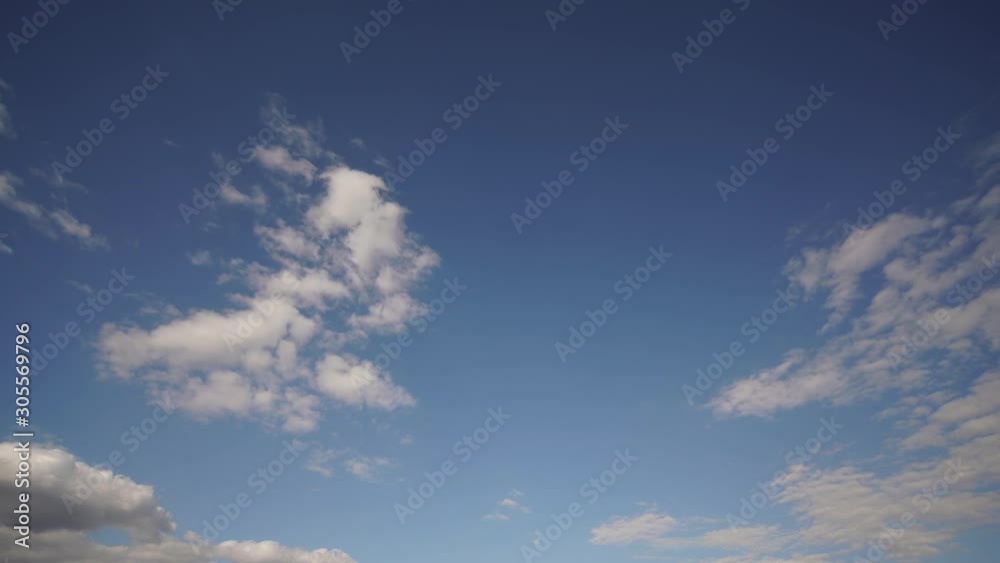 Time lapse - Thin white clouds moving across the sky Time lapse - Thin white clouds moving across the sky