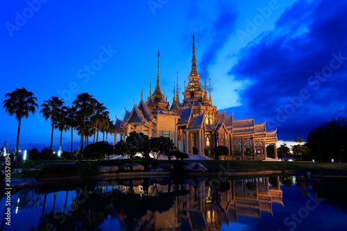 Non Kum Temple, Main Building of during twilight located at Sikhio, Nakhon Ratchasima, Thailand