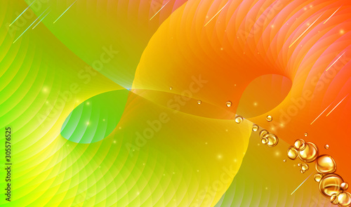 mixing water and oil, beautiful color abstract background.