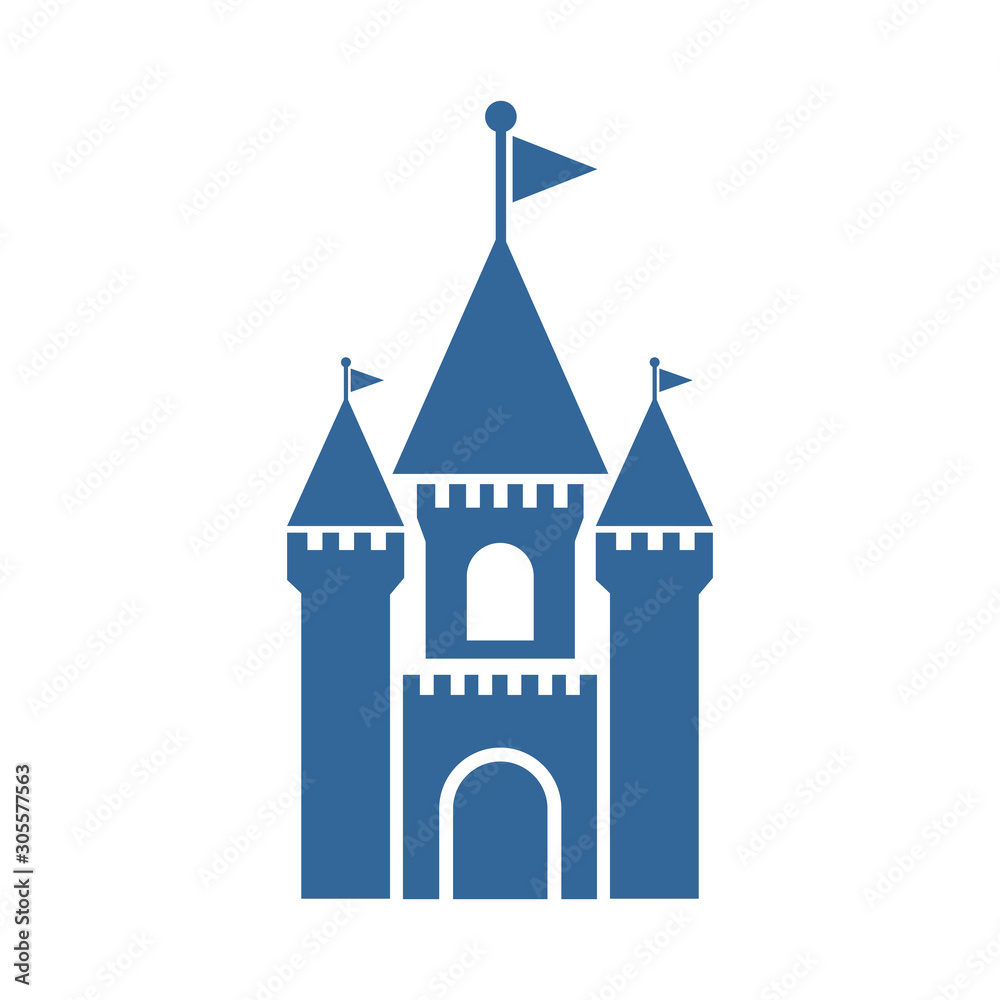 castle icon vector design symbol