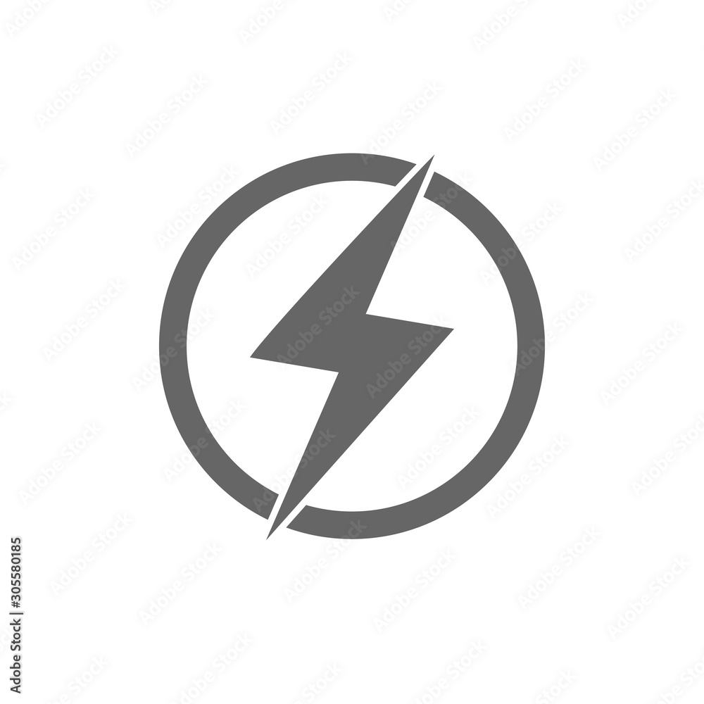 thunder lighting icon, power lighting icon vector design symbol thunder lighting icon, power lighting icon vector design symbol