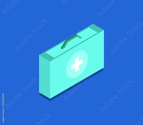 medical suitcase icon