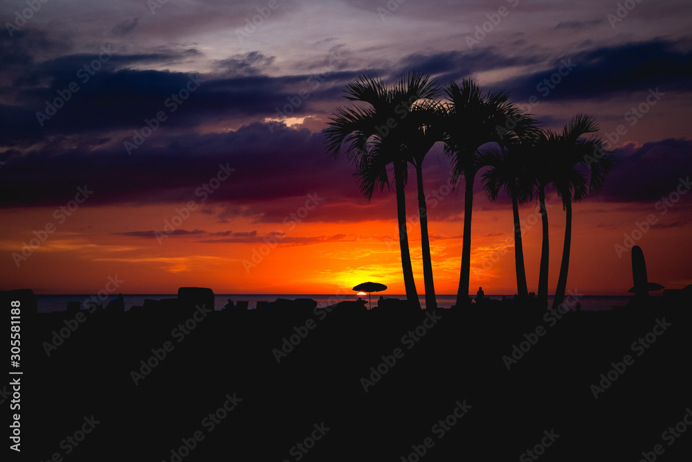 View of the sunset in St. Pete Beach, FL View of the sunset in St. Pete Beach, FL