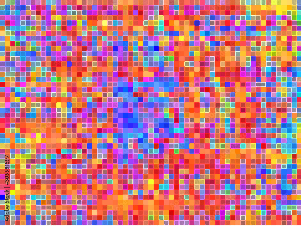 Fototapeta premium Abstract colorful graphic creative texture background for wallpaper design geometric stripes pattern fabric cloth backdrop lines square pixel mosaic decoration element