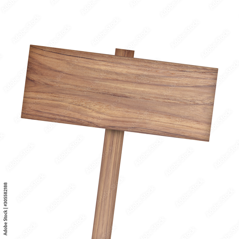 Wooden sign isolated on white background Wooden sign isolated on white background