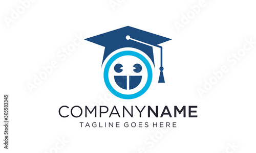 Graduation hat for logo designs concept photo