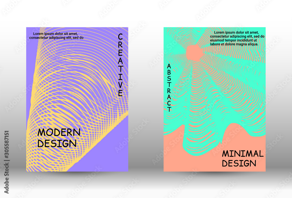 Fototapeta premium Trendy geometric patterns.