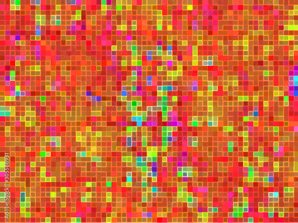 Fototapeta premium Abstract colorful graphic creative texture background for wallpaper design geometric stripes pattern fabric cloth backdrop lines square pixel mosaic decoration element