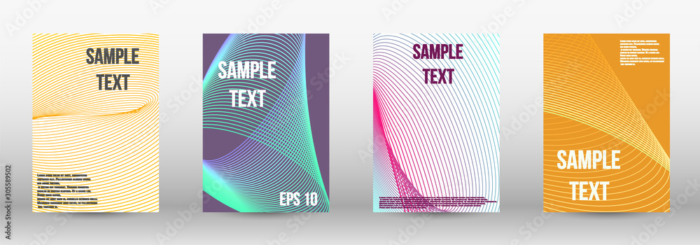 Geometric template with lines 