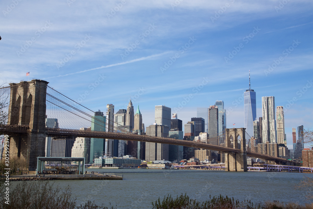 Fototapeta premium Brooklyn Bridge Panaroma