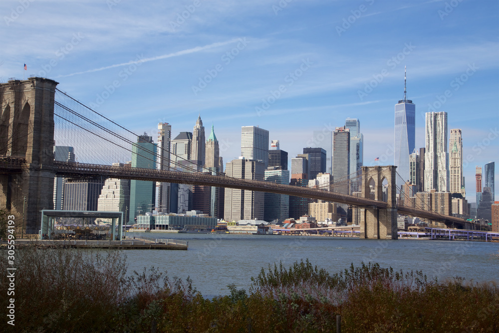 Fototapeta premium Brooklyn Bridge Panaroma