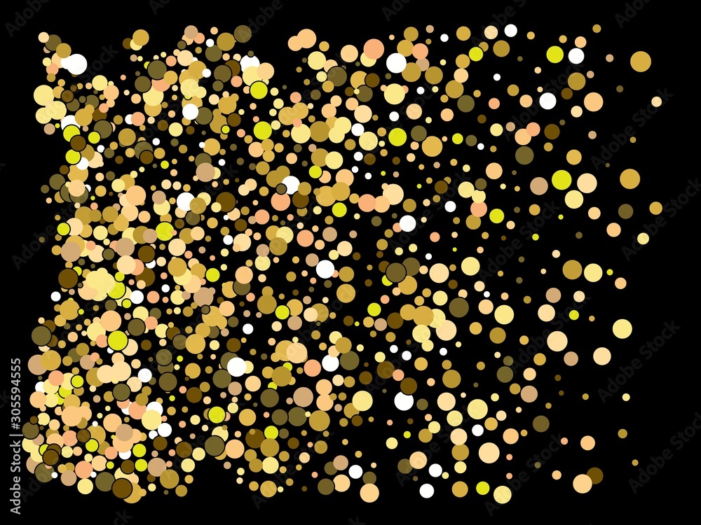 Falling confetti on black background. Falling confetti on black background.