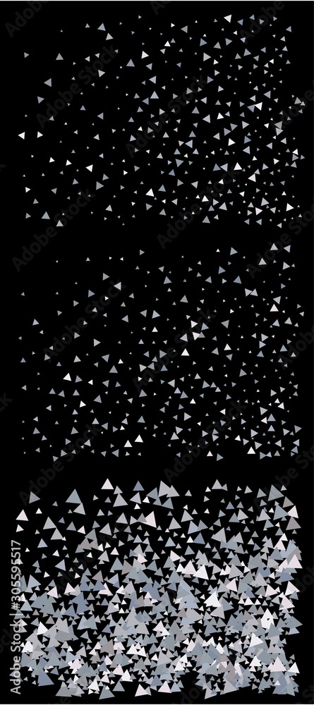 Chaotic triangles on black background. Chaotic triangles on black background.