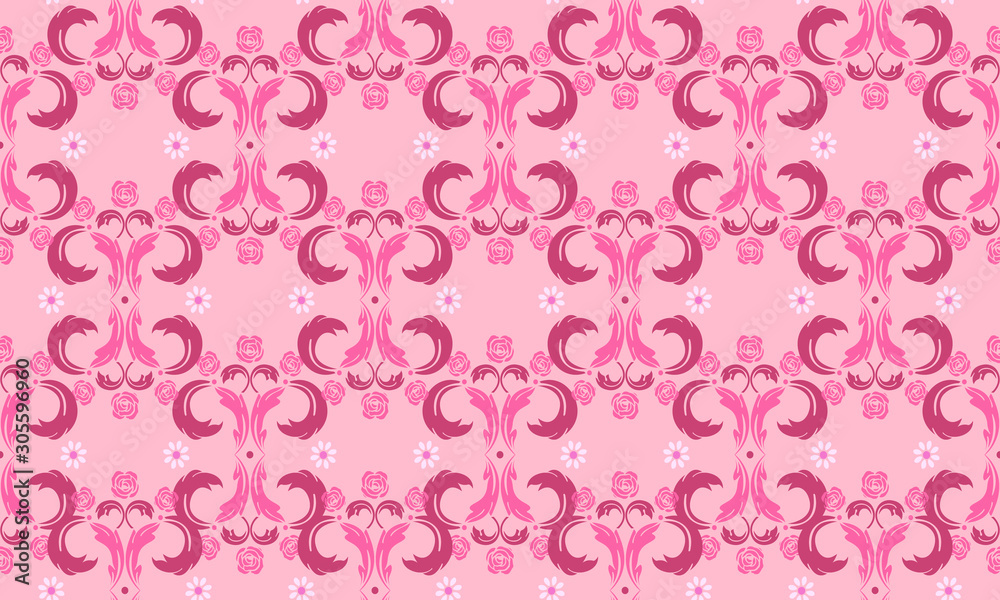 Decorative element for design leaf flower on soft pink background. Decorative element for design leaf flower on soft pink background.