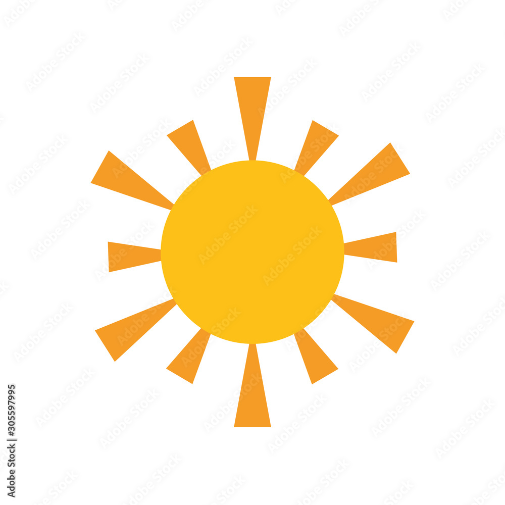 sun hot flat style icon sun hot flat style icon