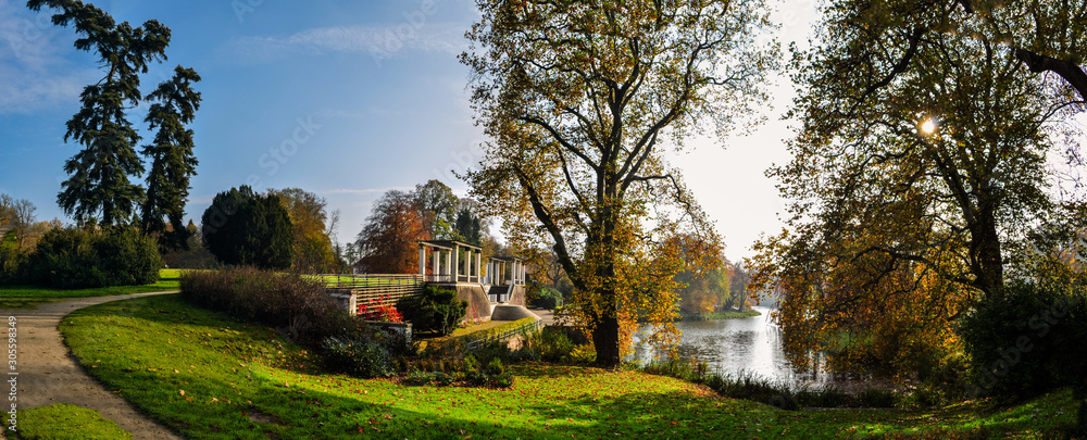 goldener Herbst, Schlosspark Putbus auf Rügen goldener Herbst, Schlosspark Putbus auf Rügen