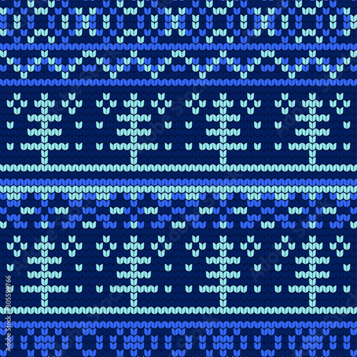 color vector scandinavian knitted pattern