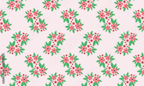 Ornamental seamless floral pattern, beautiful colors background.