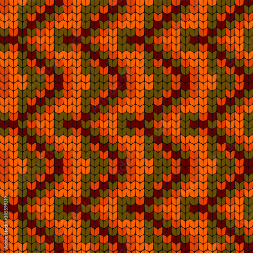 color vector scandinavian knitted pattern