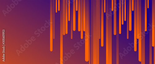 Fluid gradient lines, rain design concept, thin lines, dynamic template. Vector Illustration For Wallpaper, Banner, Background, Card, Book Illustration, landing page