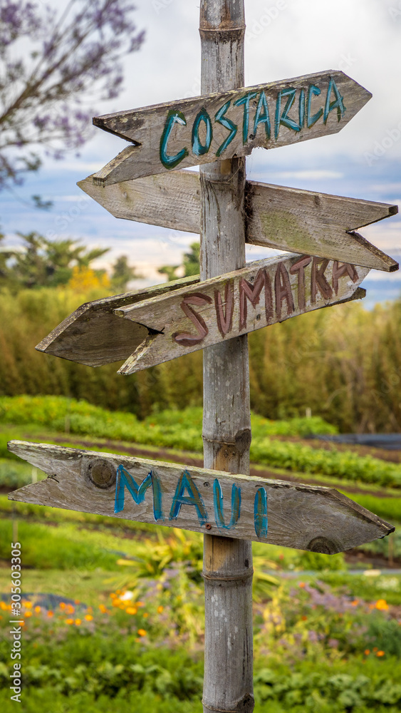 Coffee Plantation Signs