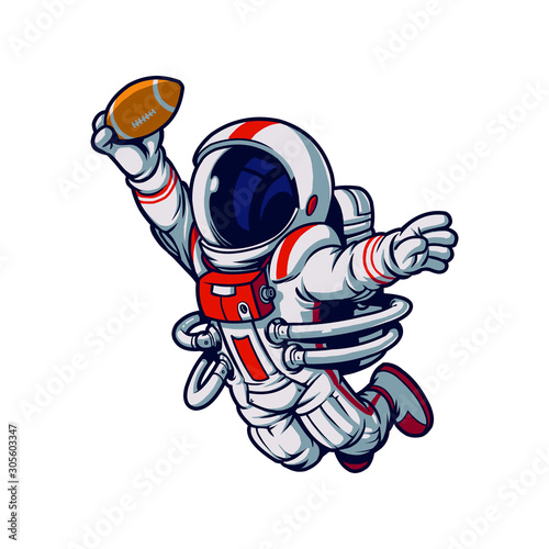 Fly  high and catch a football