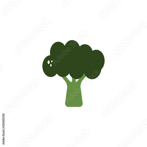 vegetable broccoli flat style icon