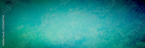 Blue green background with elegant marbled texture design in old vintage background illustration © Arlenta Apostrophe
