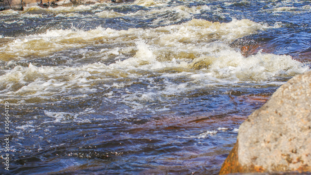 the surface water of a mountain river flows the surface water of a mountain river flows