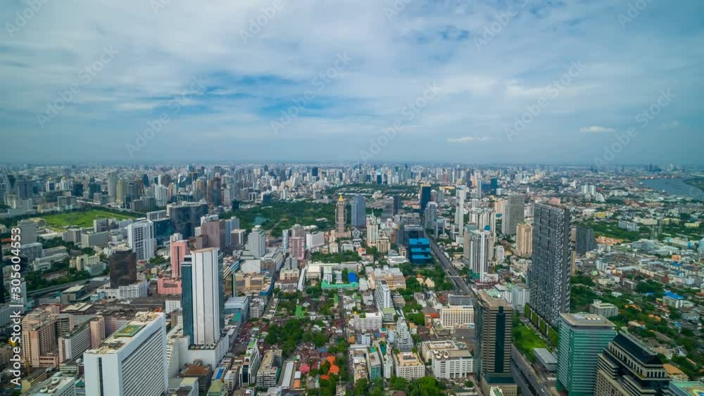 time lapse of Bangkok city view, Thailand time lapse of Bangkok city view, Thailand