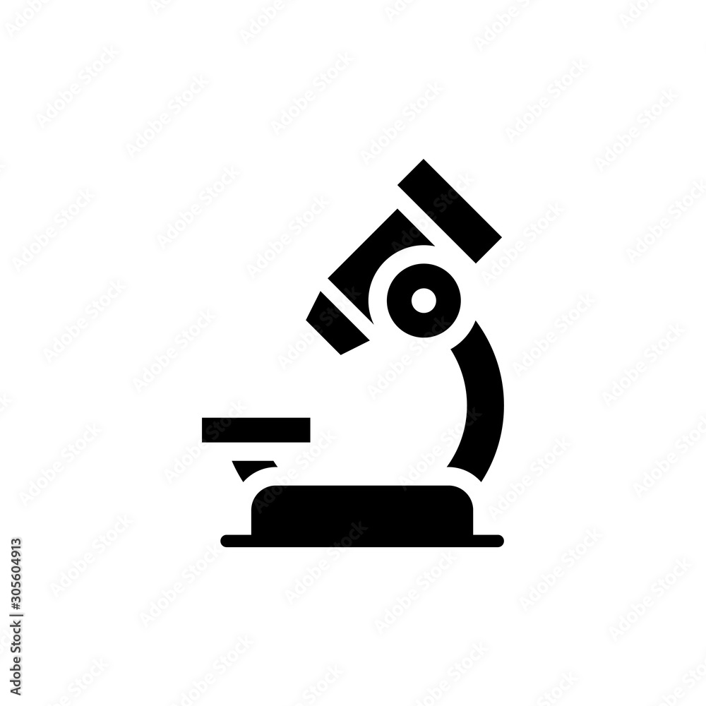 Microscope Vector Glyph Icon Microscope Vector Glyph Icon